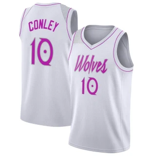Youth Mike Conley Minnesota Timberwolves White Swingman 2018/19 Jersey - Earned Edition
