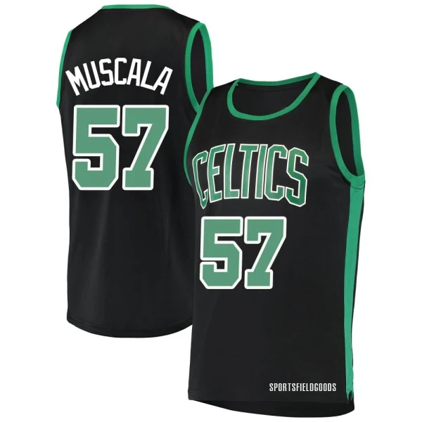 Youth Mike Muscala Boston Celtics Black Fast Break Jersey - Statement Edition
