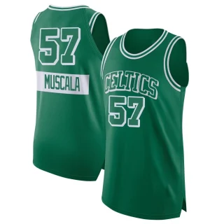 Youth Mike Muscala Boston Celtics Green Authentic Kelly 2021/22 City Edition Jersey
