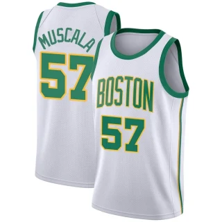 Youth Mike Muscala Boston Celtics White Swingman 2018/19 Jersey - City Edition