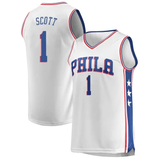 Youth Mike Scott Philadelphia 76ers White Fast Break Jersey - Association Edition