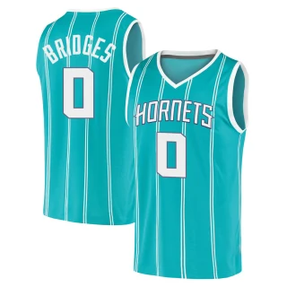 Youth Miles Bridges Charlotte Hornets Teal Fast Break 2020 Jersey - Icon Edition