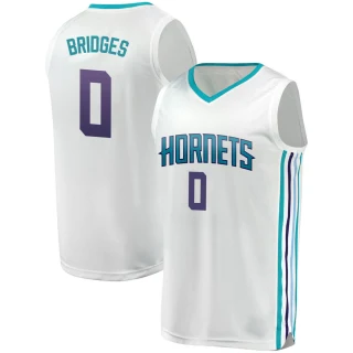 Youth Miles Bridges Charlotte Hornets White Fast Break Fanatics Brand Jersey - Association Edition