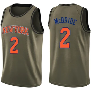 Youth Miles McBride New York Knicks Green Swingman Salute to Service Jersey