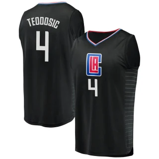 Youth Milos Teodosic Los Angeles Clippers Black Fast Break Jersey - Statement Edition