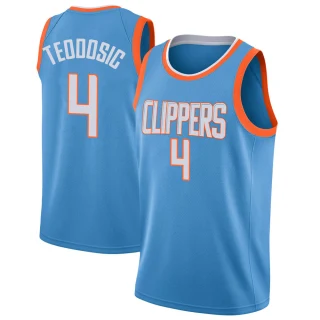 Youth Milos Teodosic Los Angeles Clippers Blue Swingman Jersey - City Edition