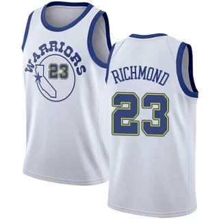 Youth Mitch Richmond Golden State Warriors Gold Swingman White Hardwood Classics Jersey