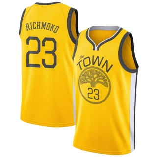 Youth Mitch Richmond Golden State Warriors Gold Swingman Yellow 2018/19 Jersey - Earned Edition