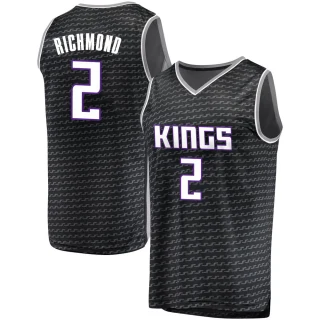 Youth Mitch Richmond Sacramento Kings Black Fast Break Jersey - Statement Edition