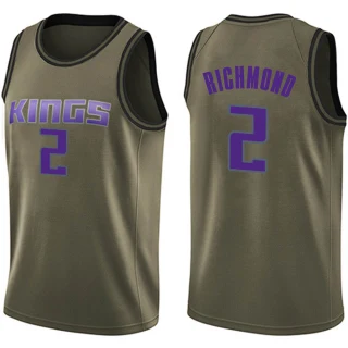 Youth Mitch Richmond Sacramento Kings Green Swingman Salute to Service Jersey