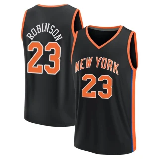 Youth Mitchell Robinson New York Knicks Black Fast Break 2022/23 City Edition Jersey