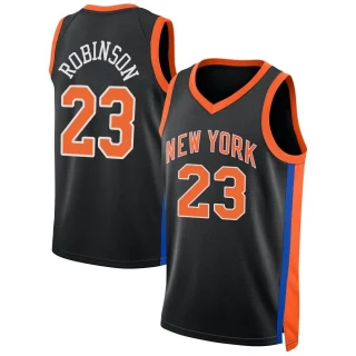 Youth Mitchell Robinson New York Knicks Black Swingman 2022/23 City Edition Jersey
