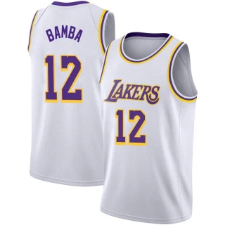 Youth Mo Bamba Los Angeles Lakers White Swingman 2020/21 Jersey - Association Edition