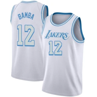 Youth Mo Bamba Los Angeles Lakers White Swingman 2020/21 Jersey - City Edition