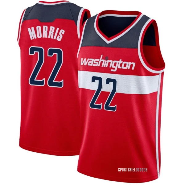 Youth Monte Morris Washington Wizards Red Swingman Jersey - Icon Edition