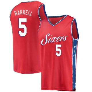 Youth Montrezl Harrell Philadelphia 76ers Red Fast Break Jersey - Statement Edition