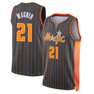 Youth Moritz Wagner Orlando Magic Anthracite Swingman 2021/22 City Edition Jersey