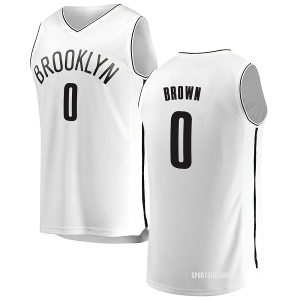 Youth Moses Brown Brooklyn Nets White Fast Break Jersey - Association Edition