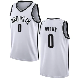 Youth Moses Brown Brooklyn Nets White Swingman Jersey - Association Edition