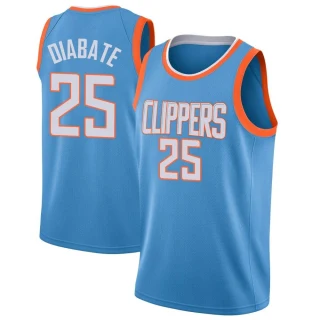 Youth Moussa Diabate Los Angeles Clippers Blue Swingman Jersey - City Edition