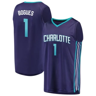 Youth Muggsy Bogues Charlotte Hornets Purple Fast Break Fanatics Brand Jersey - Statement Edition