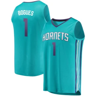 Youth Muggsy Bogues Charlotte Hornets Teal Fast Break Fanatics Brand Jersey - Icon Edition