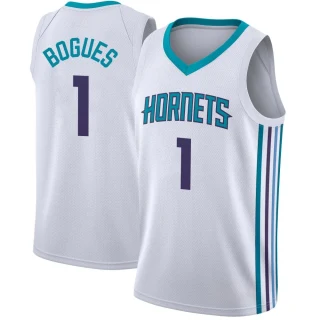 Youth Muggsy Bogues Charlotte Hornets White Swingman Jordan Brand Jersey - Association Edition