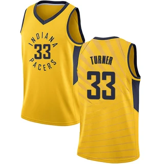 Youth Myles Turner Indiana Pacers Gold Swingman Jersey - Statement Edition