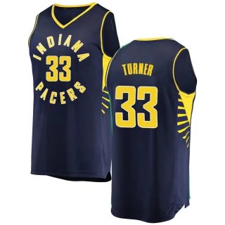 Youth Myles Turner Indiana Pacers Navy Fast Break Jersey - Icon Edition