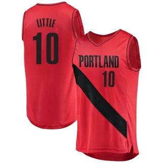 Youth Nassir Little Portland Trail Blazers Red Fast Break Jersey - Statement Edition