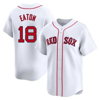 Youth Nate Eaton Boston Red Sox White Limited Home Jersey