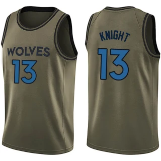 Youth Nathan Knight Minnesota Timberwolves Green Swingman Salute to Service Jersey