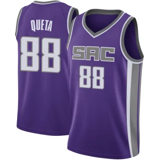 Youth Neemias Queta Sacramento Kings Purple Swingman Jersey - Icon Edition