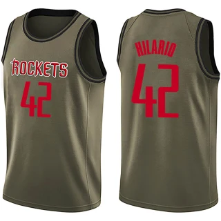 Youth Nene Hilario Houston Rockets Green Swingman Salute to Service Jersey
