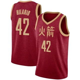 Youth Nene Hilario Houston Rockets Red Swingman 2018/19 Jersey - City Edition