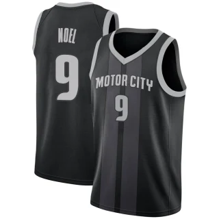 Youth Nerlens Noel Detroit Pistons Black Swingman 2018/19 Jersey - City Edition
