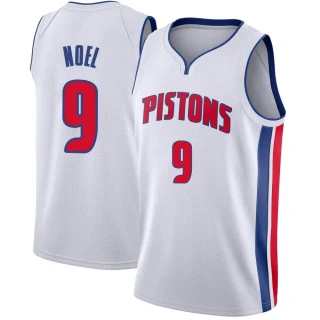 Youth Nerlens Noel Detroit Pistons White Swingman Jersey - Association Edition
