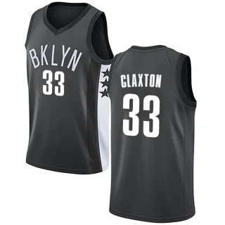 Youth Nic Claxton Brooklyn Nets Gray Swingman Jersey - Statement Edition
