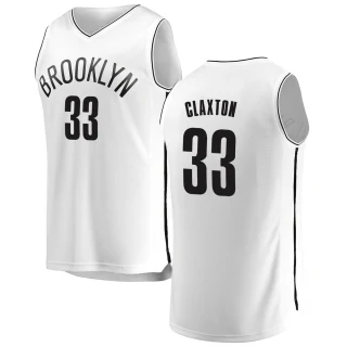 Youth Nic Claxton Brooklyn Nets White Fast Break Jersey - Association Edition