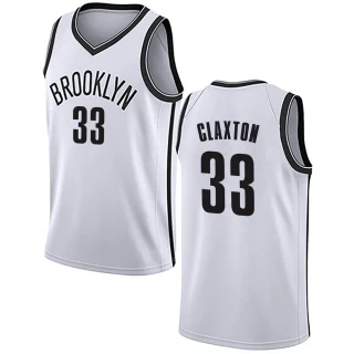 Youth Nic Claxton Brooklyn Nets White Swingman Jersey - Association Edition
