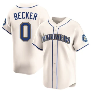 Youth Nick Becker Seattle Mariners Cream Limited Alternate Jersey