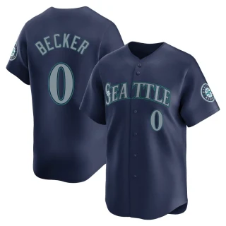 Youth Nick Becker Seattle Mariners Navy Limited Road Jersey