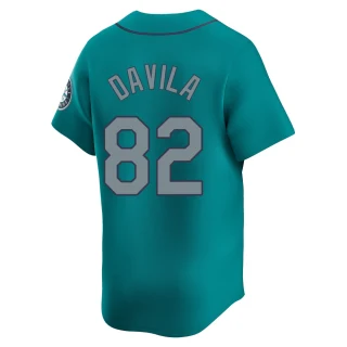 Youth Nick Davila Seattle Mariners Aqua Limited Alternate Jersey
