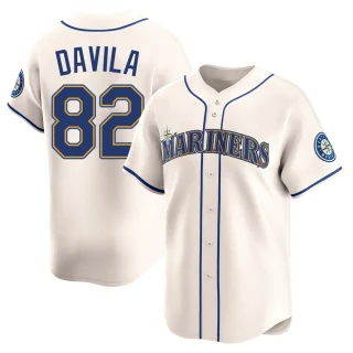 Youth Nick Davila Seattle Mariners Cream Limited Alternate Jersey