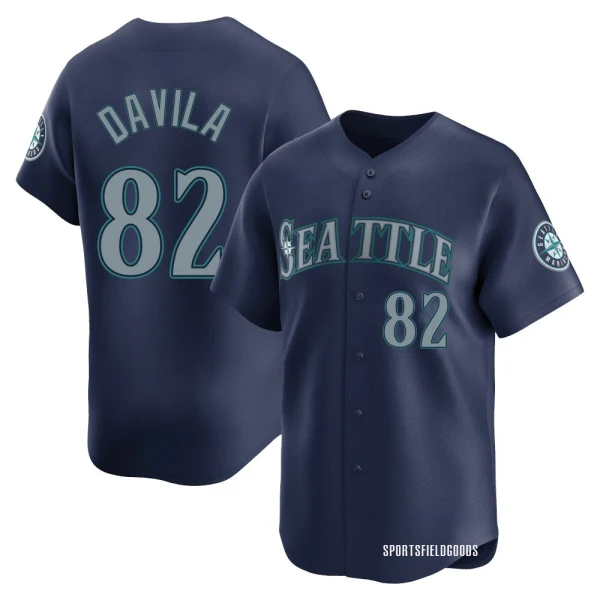 Youth Nick Davila Seattle Mariners Navy Limited Road Jersey