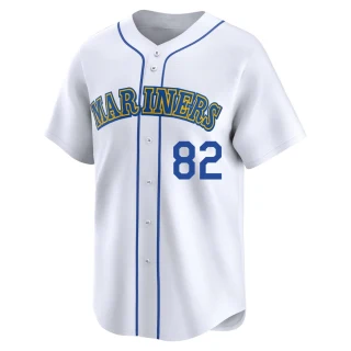Youth Nick Davila Seattle Mariners White Limited Throwback Cooperstown Collection Jersey