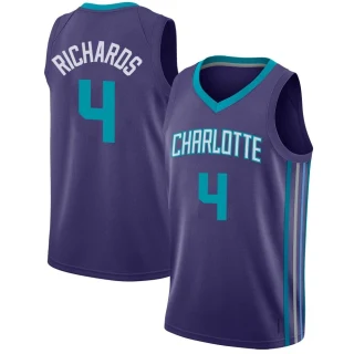 Youth Nick Richards Charlotte Hornets Purple Swingman Jordan Brand Jersey - Statement Edition