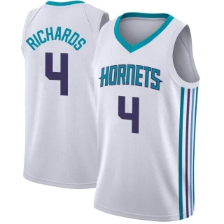 Youth Nick Richards Charlotte Hornets White Swingman Jordan Brand Jersey - Association Edition