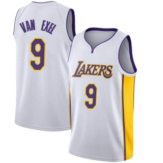 Youth Nick Van Exel Los Angeles Lakers White Swingman Jersey - Association Edition