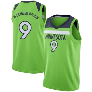 Youth Nickeil Alexander-Walker Minnesota Timberwolves Green Swingman Jersey - Statement Edition